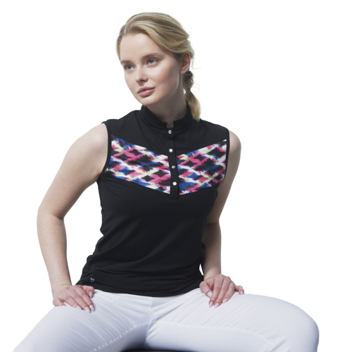 Daily Fitness Polo Sleeveless Top