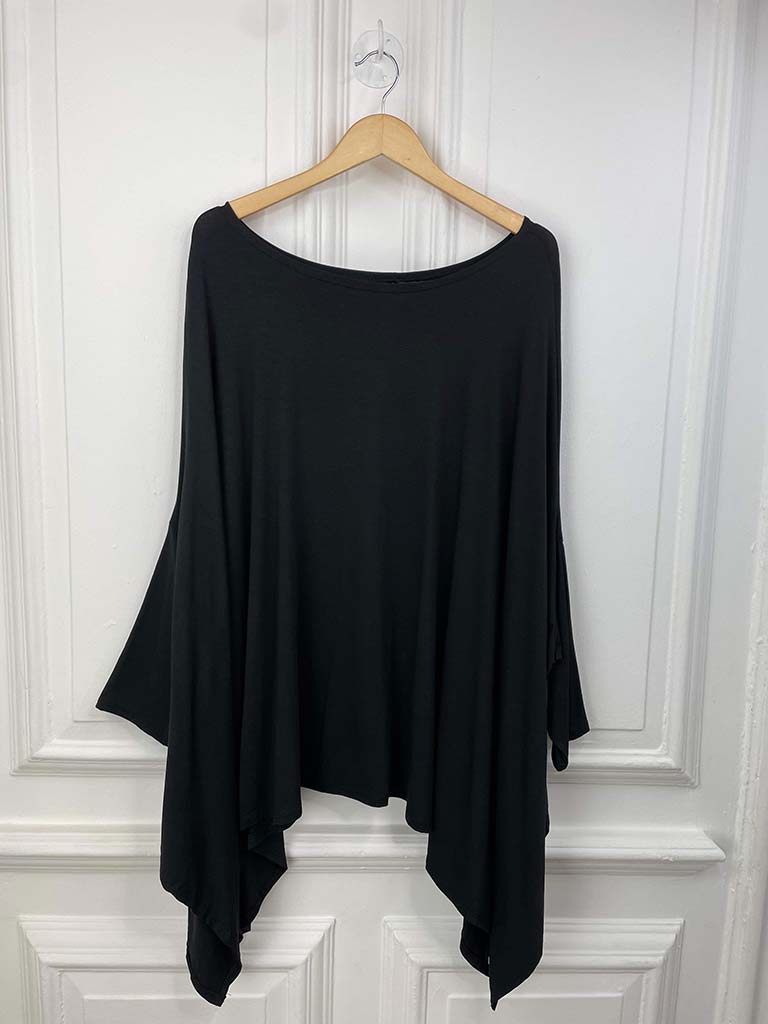 Dawn Black Jersey Top