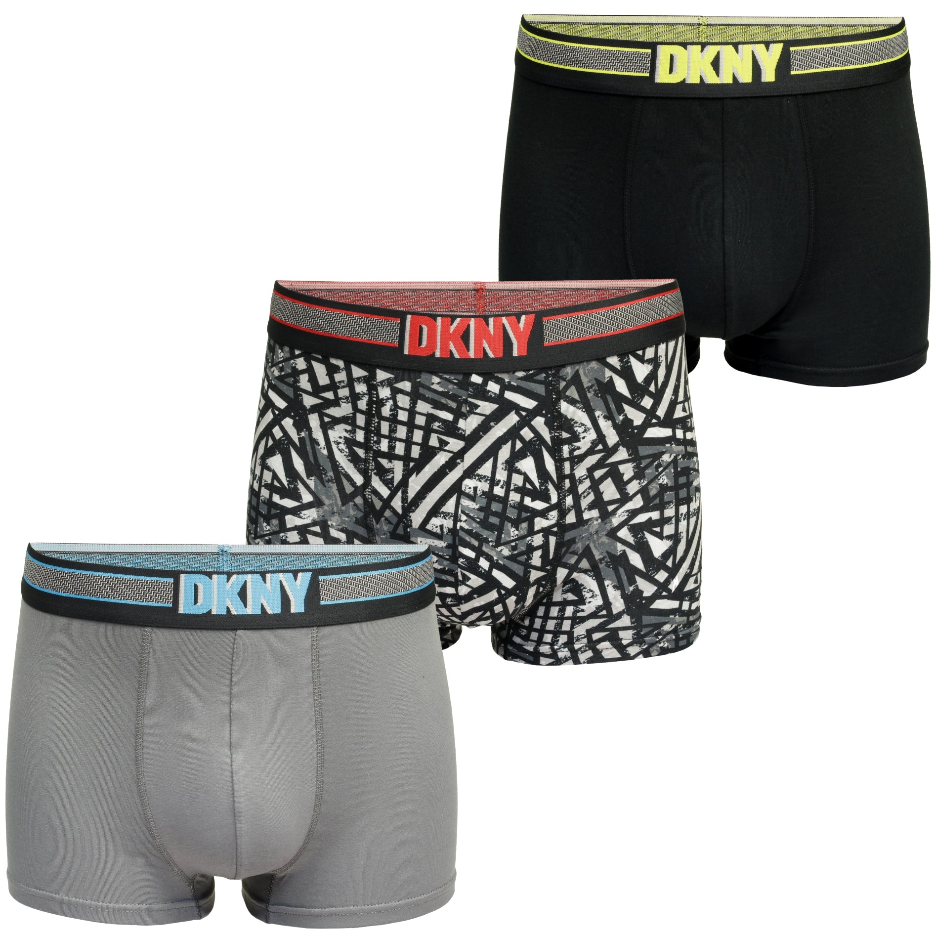 DKNY Premium Supersoft Modal Cotton Boxer Trunks (3-Pack)