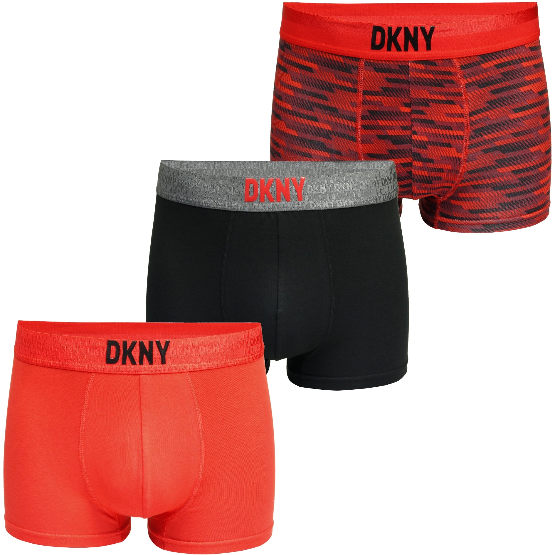 DKNY Premium Supersoft Modal Cotton Boxer Trunks (3-Pack)