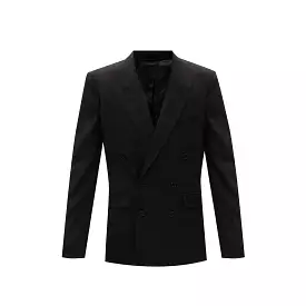 Double-breasted blazer from Balenciaga.