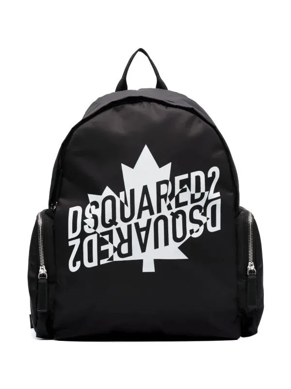 Dsquared2 Black and White Logo Bag