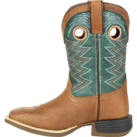 Durango Lil Rebel Pro Little Kids Teal Western Boot