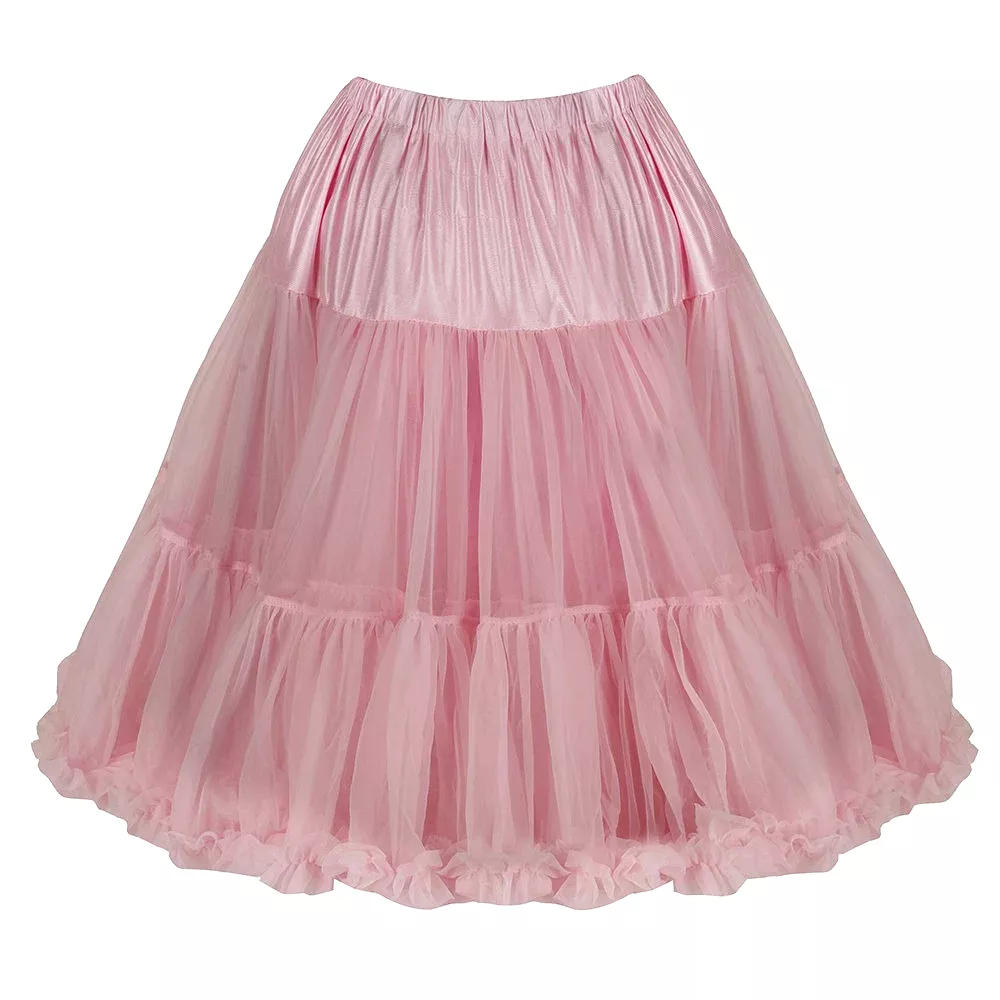 Dusky Pink Vintage Petticoat Skirt with Extra Volume - 50s Rockabilly Style