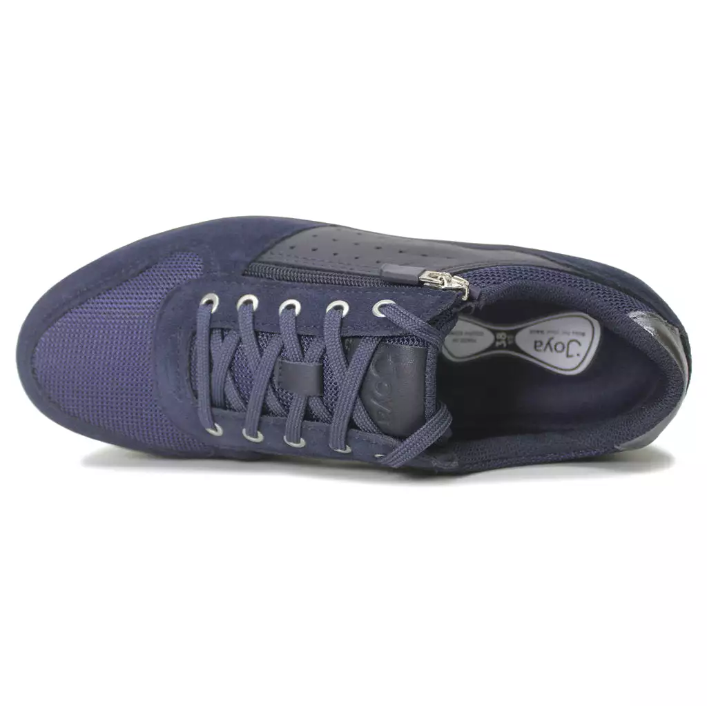 Dynamo Zip Women's Leather and Textile Low Top Trainers