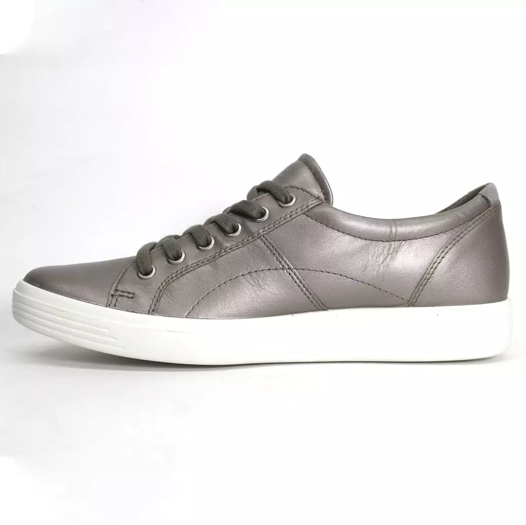 Ecco Soft Classic Women's Trainers - Stone Metallic Warm Grey (UK Size 6.5-7)