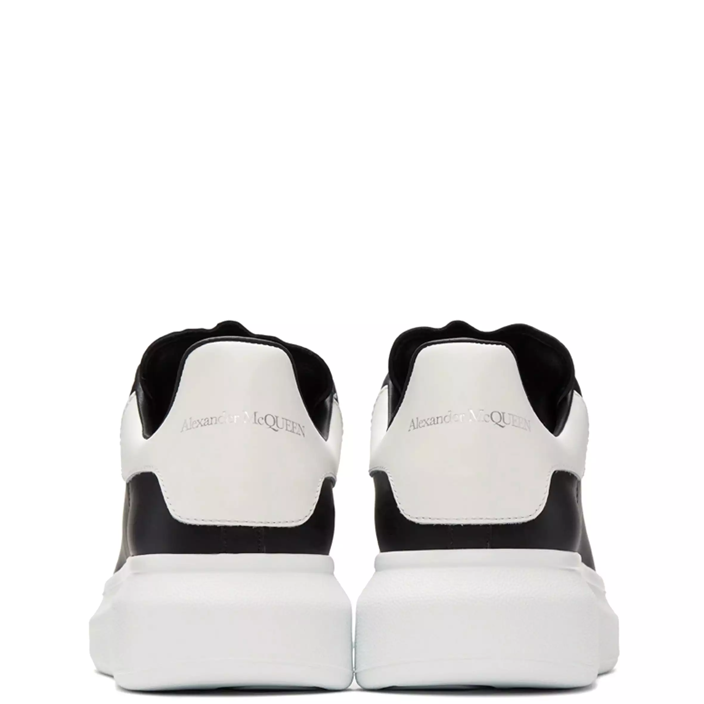 ES E Sneakers Leather Tab Black White