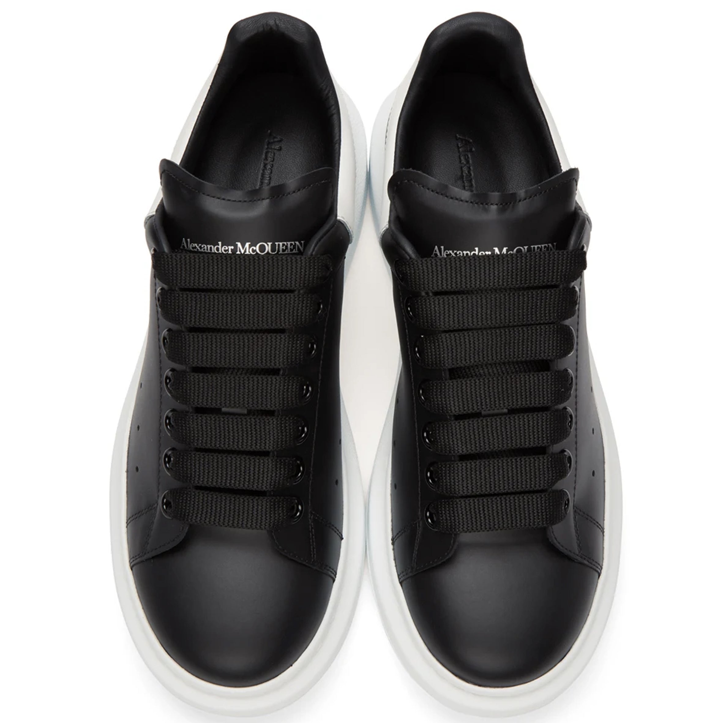 ES Sneakers Leather Tab Black White