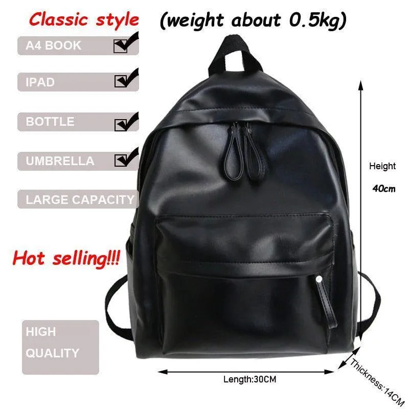 Fashion Leather Shoulder Bag - Cool Backpack QB333