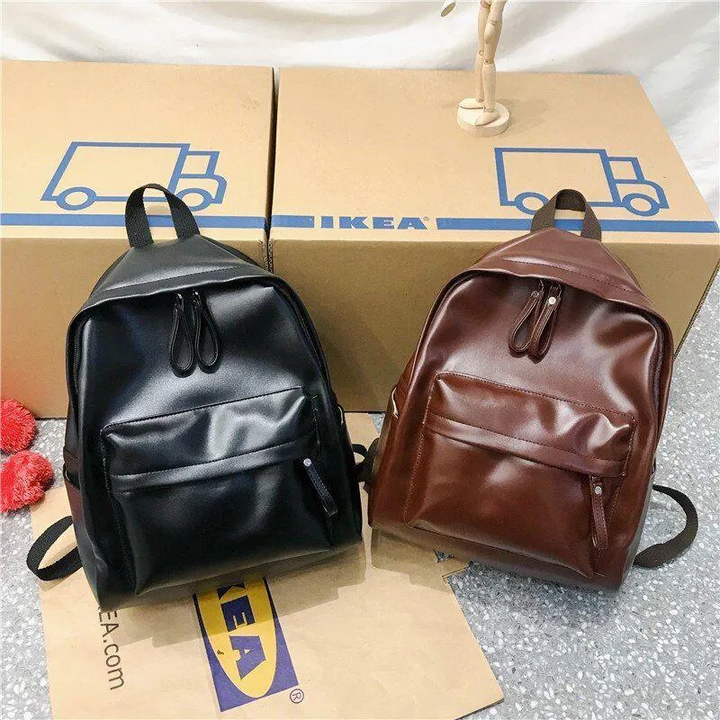 Fashion Leather Shoulder Bag - Cool Backpack QB333