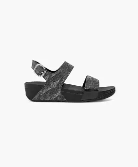 FitFlop Black Glitz Back-Strap Sandals