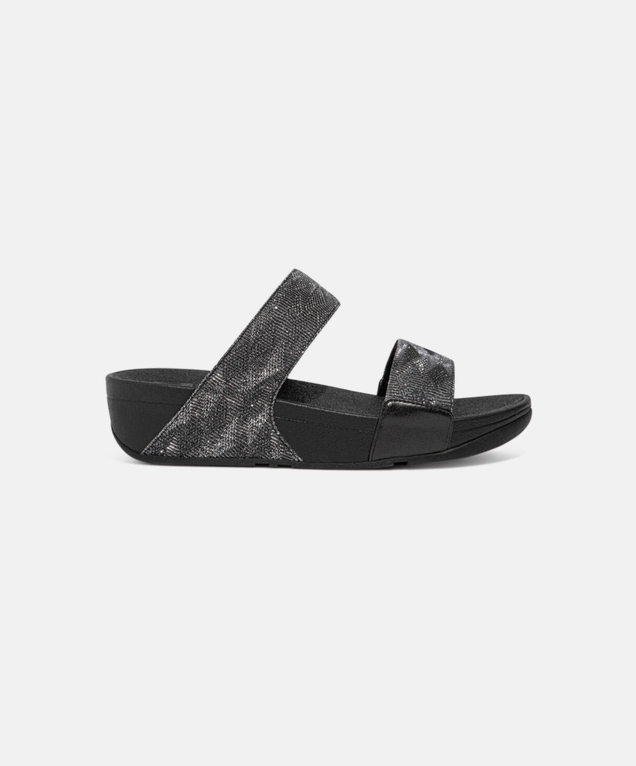 FitFlop Black Glitz Slides