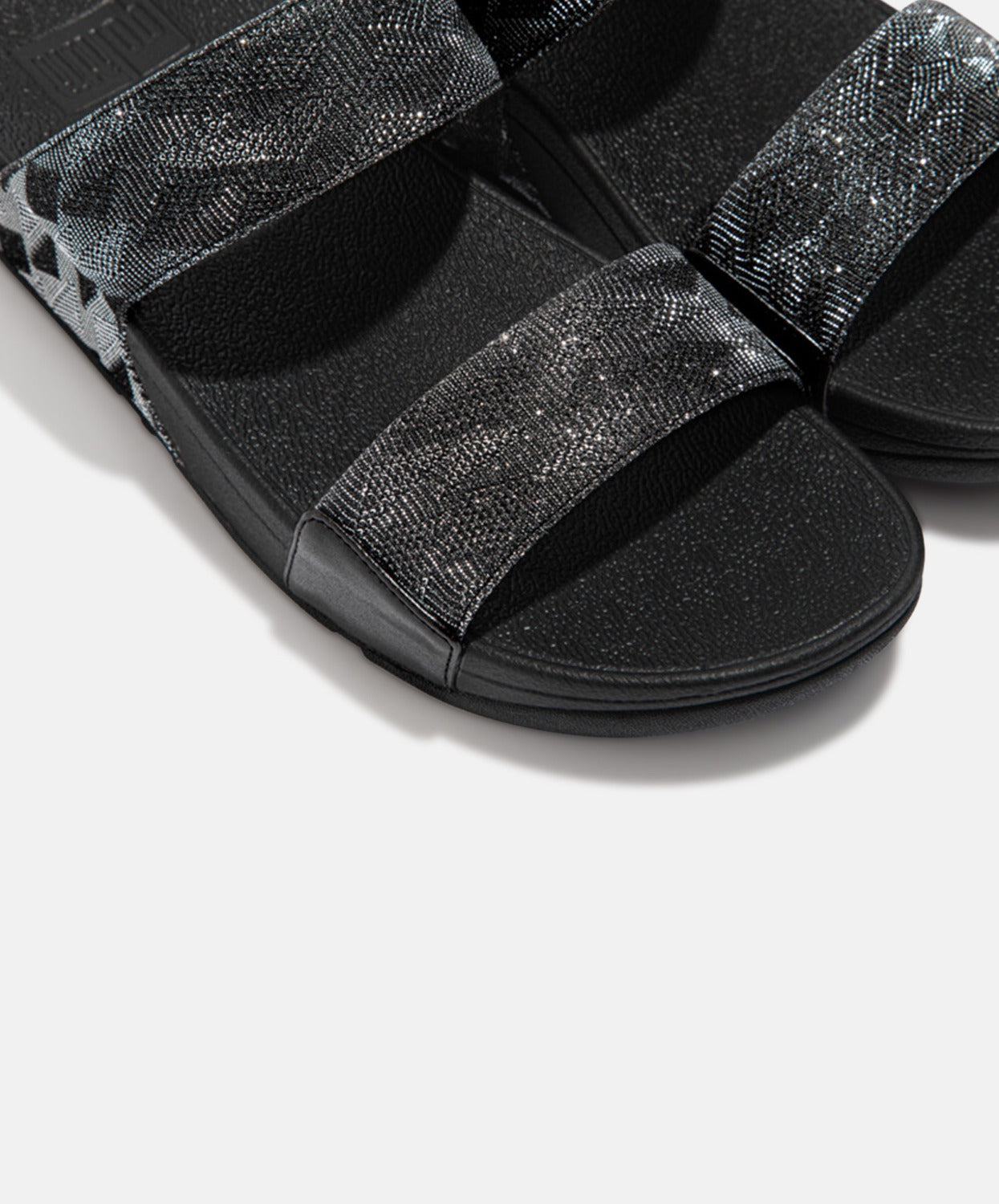 FitFlop Black Glitz Slides