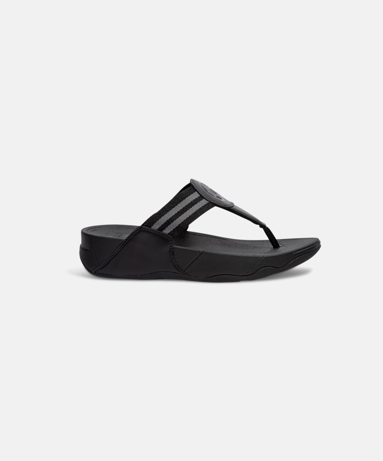 FitFlop Black Toe Post Sandals