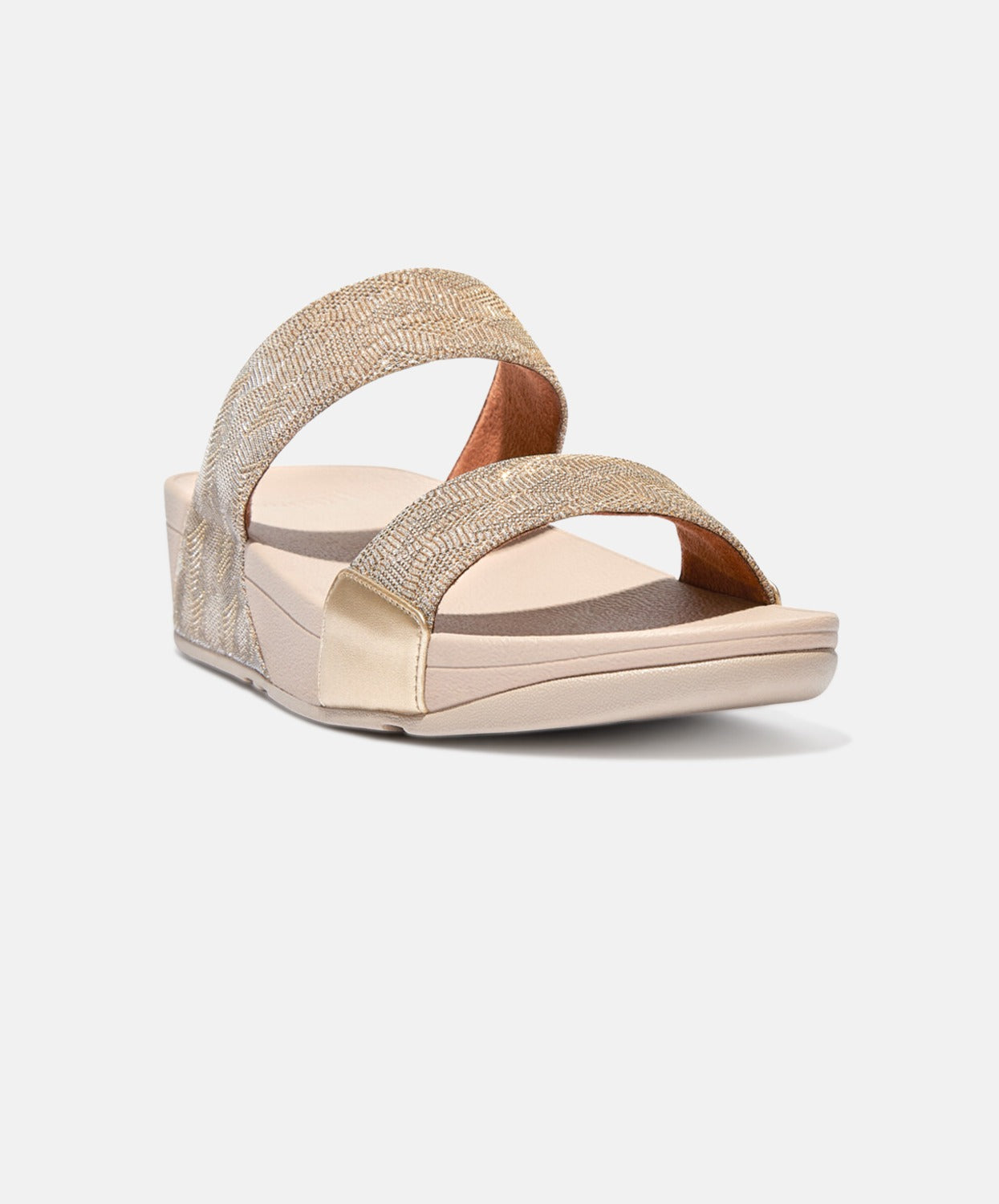 FitFlop Gold Glitter Slides