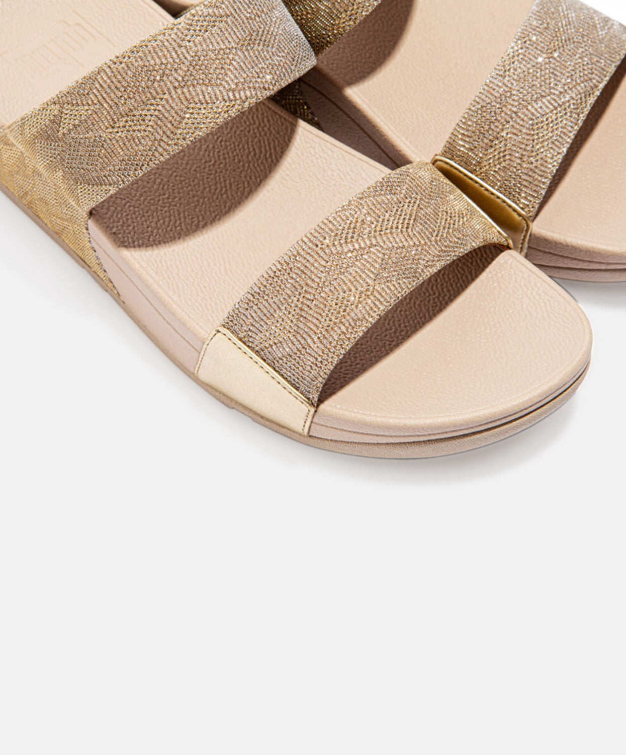 FitFlop Gold Glitter Slides