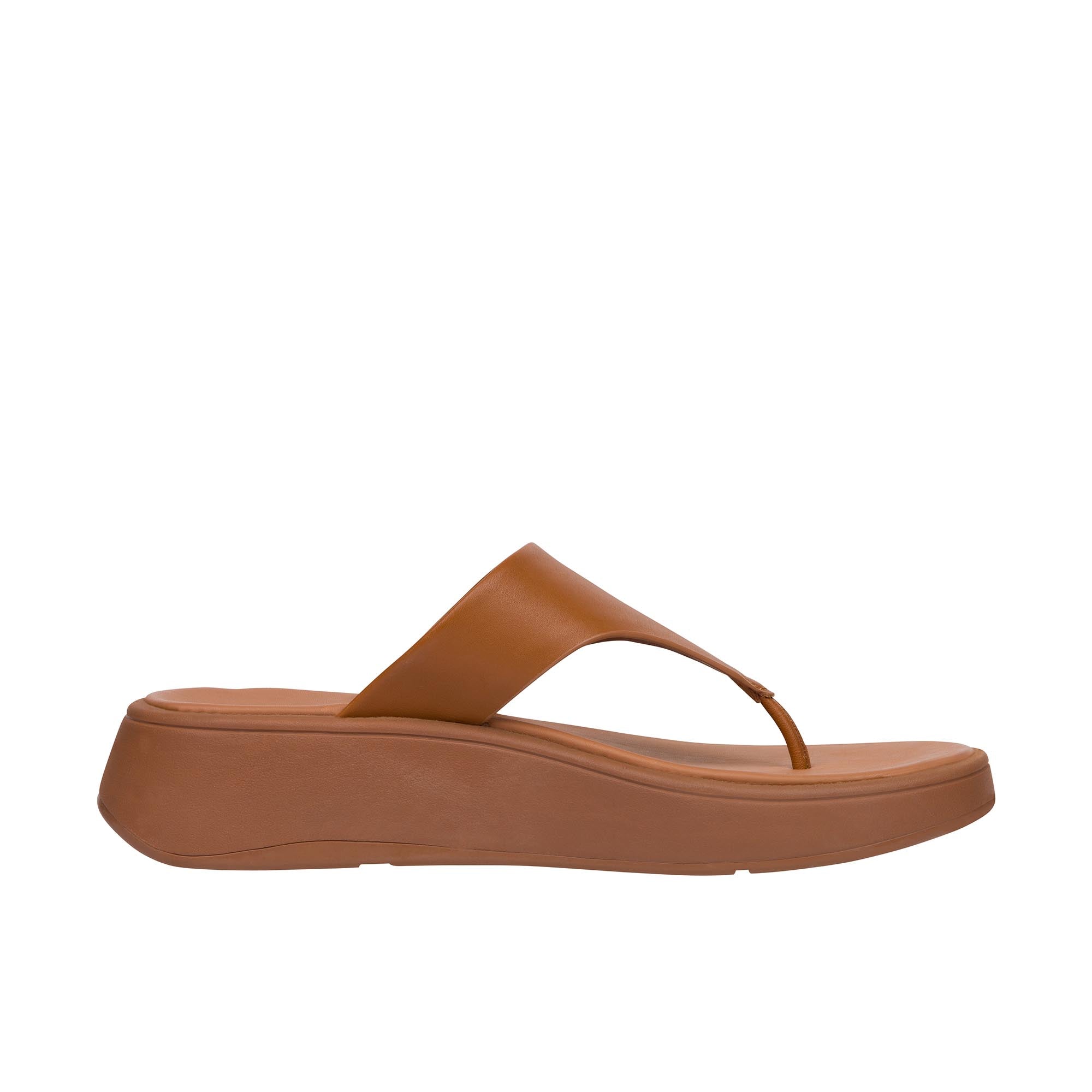 FitFlop Light Tan Leather Toe Post Sandals for Women