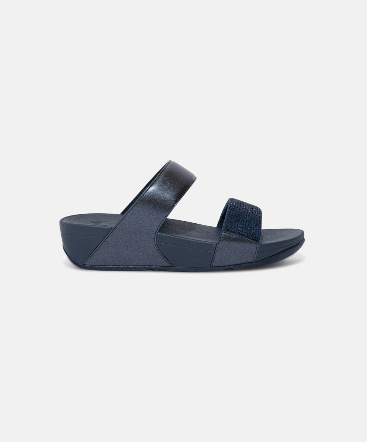 FitFlop Lulu Crystal Midnight Navy Slides