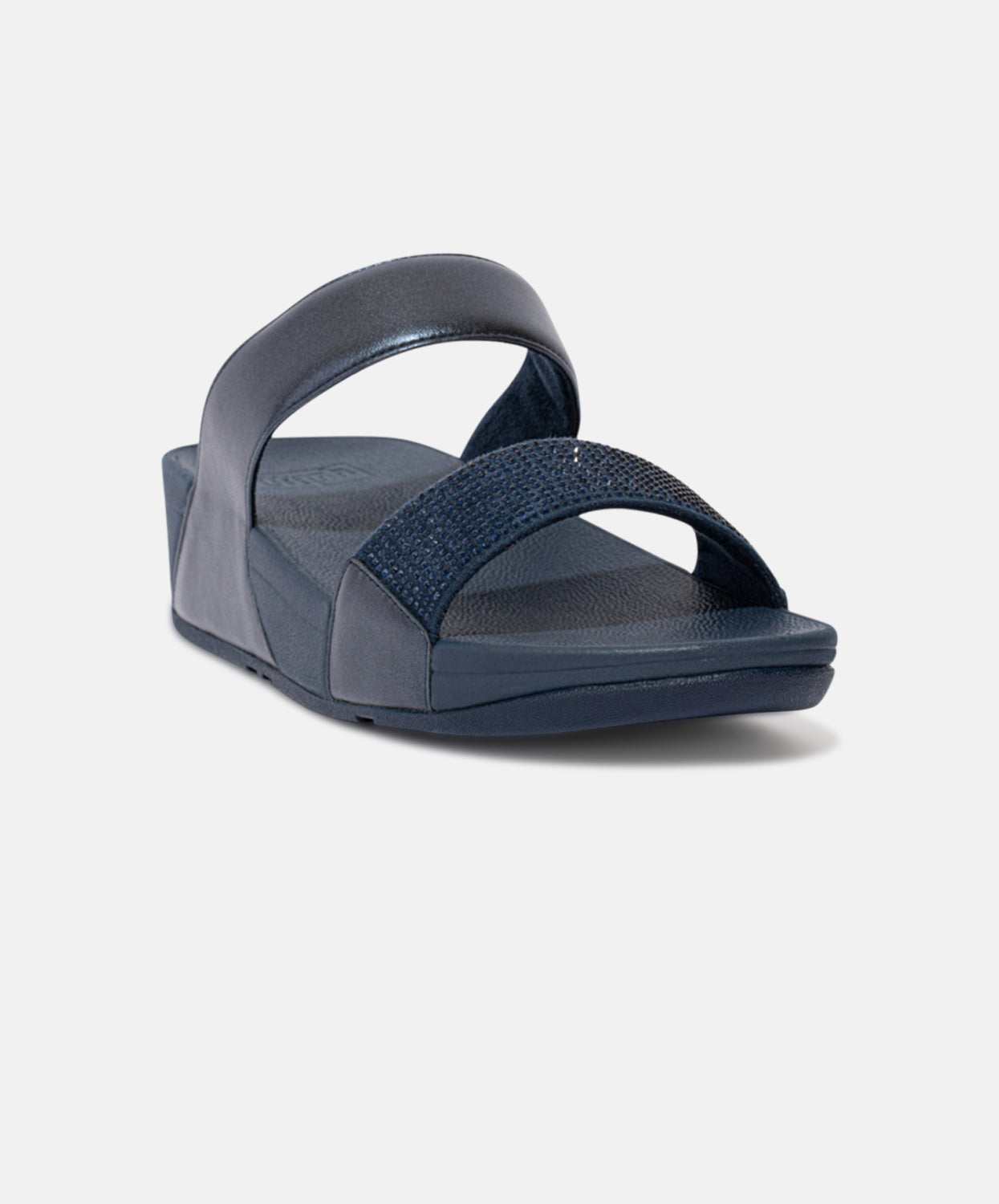 FitFlop Lulu Crystal Midnight Navy Slides