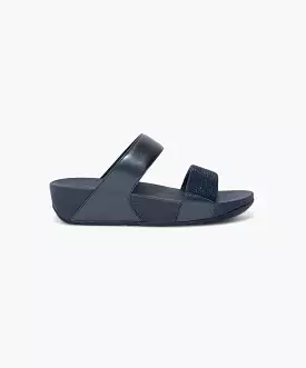 FitFlop Lulu Crystal Midnight Navy Slides