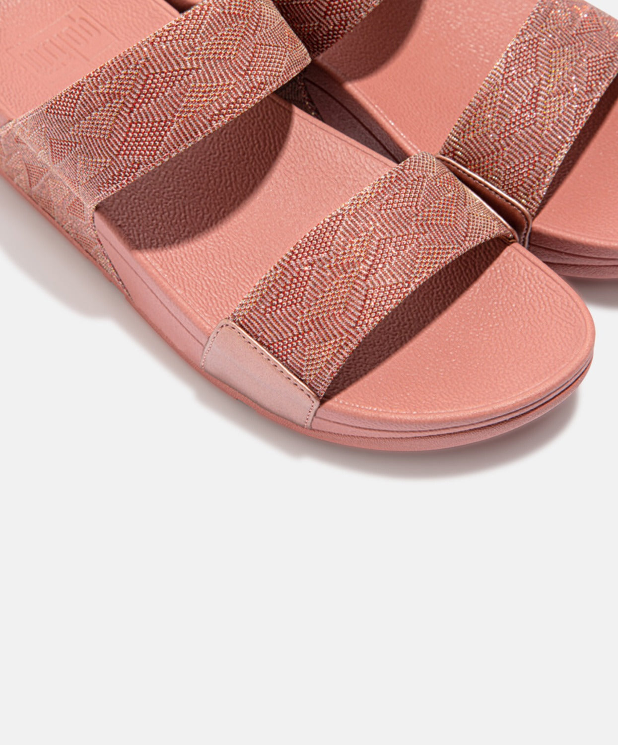 FitFlop Lulu Glitz Slides Pink - Best Price and Deals.