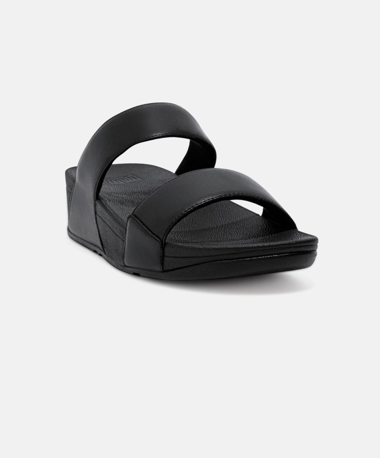 FitFlop Lulu Leather Black Slides - Best Price & Free Shipping