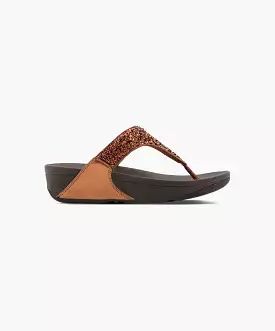 FitFlop Lulu Shimmerfoil Toe Post Sandals Bronze - Buy Now