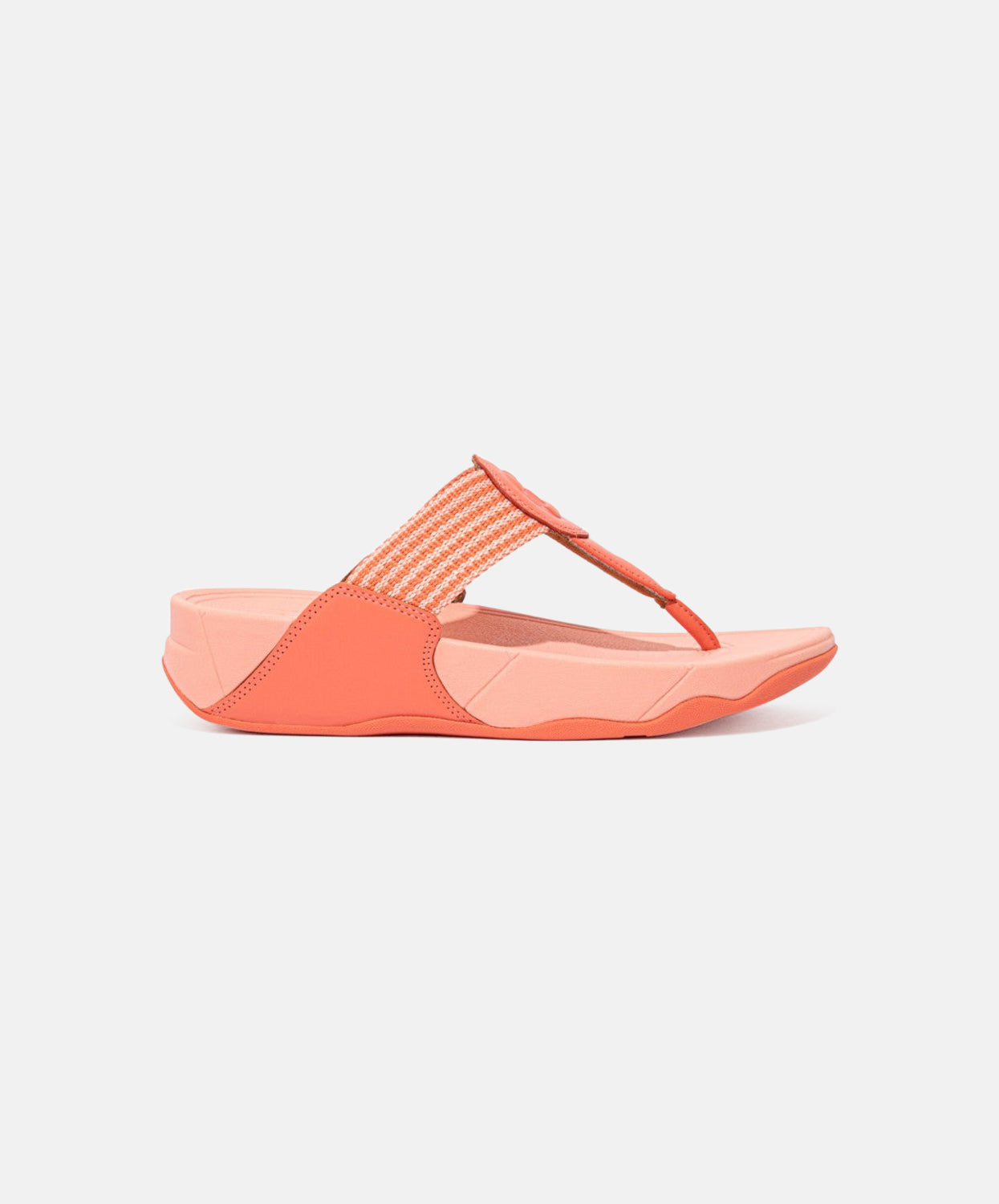 FitFlop Pink Fine Stripe Toe Post Sandals