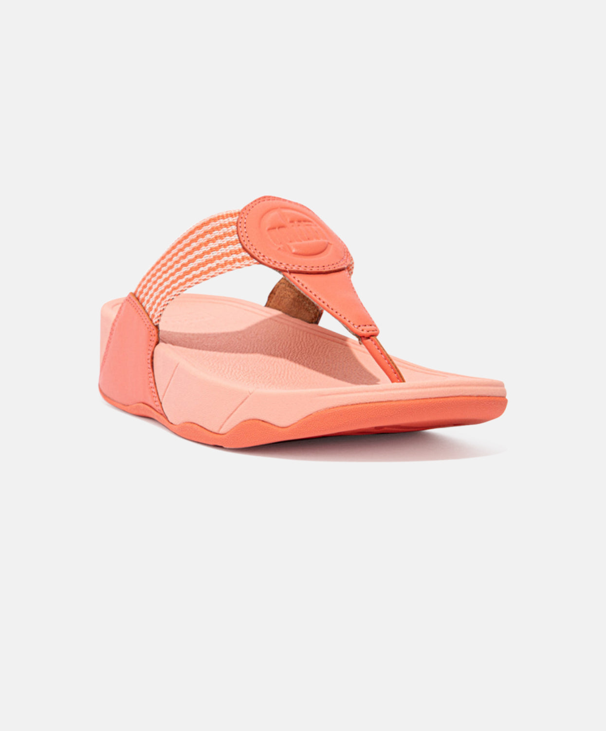 FitFlop Pink Fine Stripe Toe Post Sandals