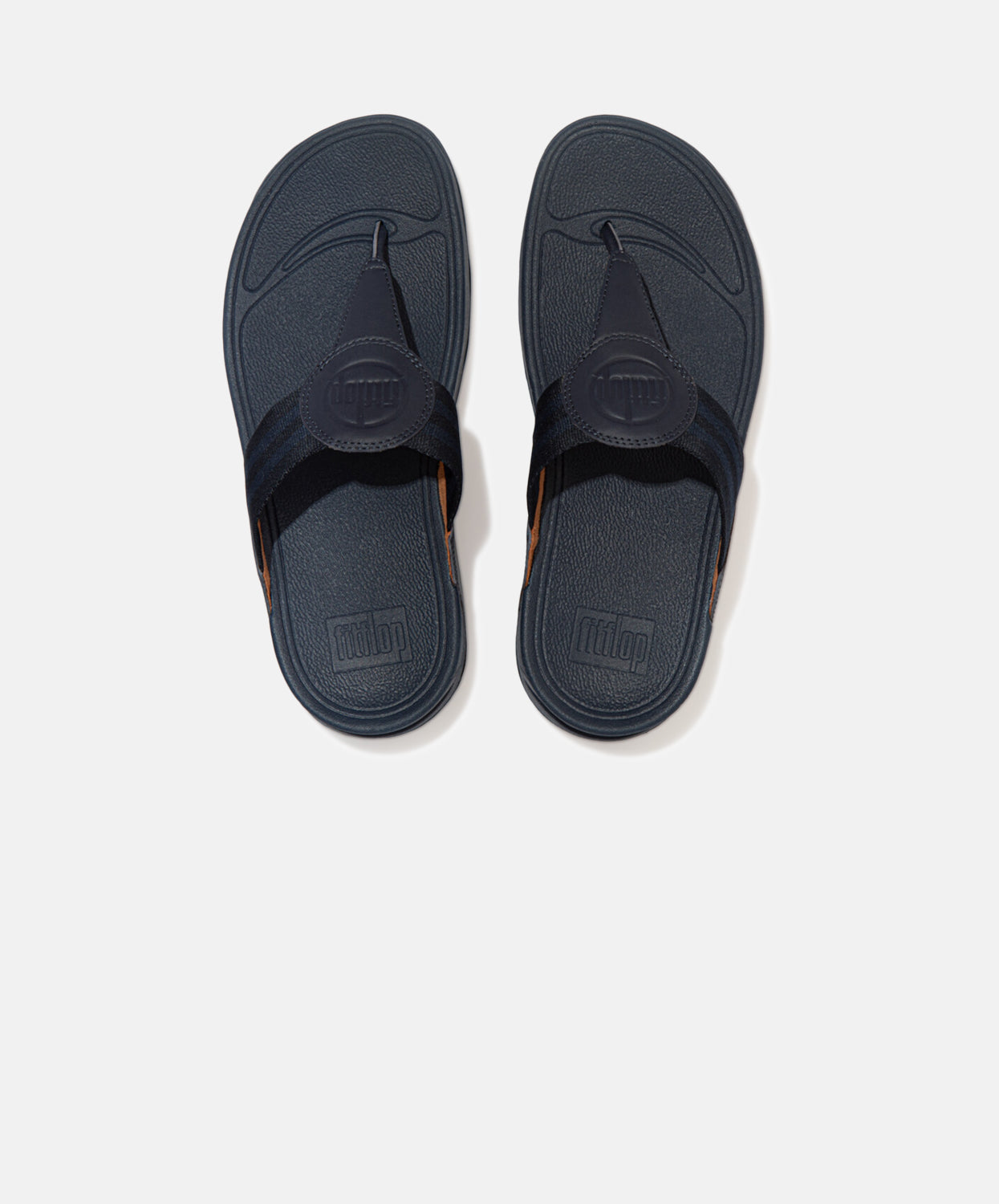 FitFlop Walkstar Navy Toe Post Sandals