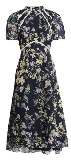 Floral cocktail dress.