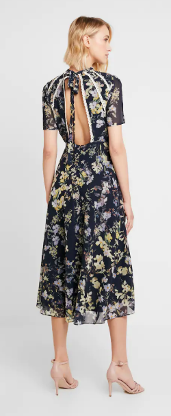 Floral cocktail dress.