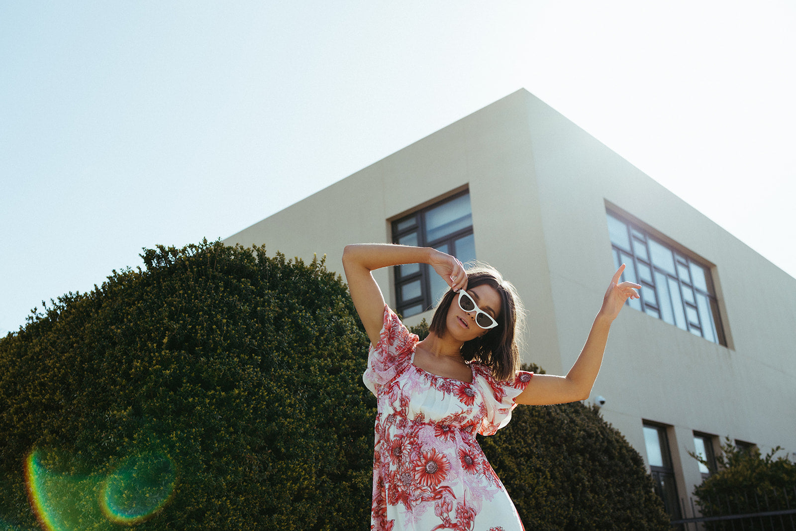 Foreman Red Floral Maxi Dress