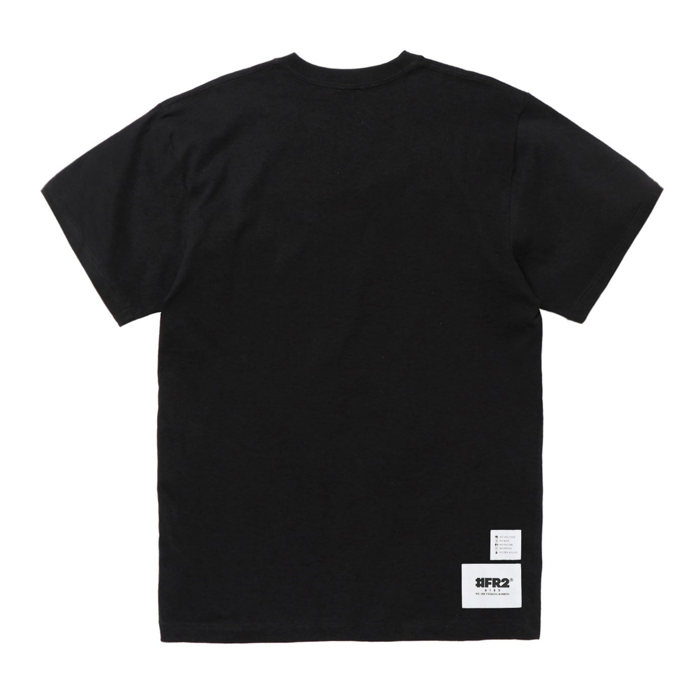 FR2 Japan Sakura Embroidery Logo Tee Black - Japan Exclusive