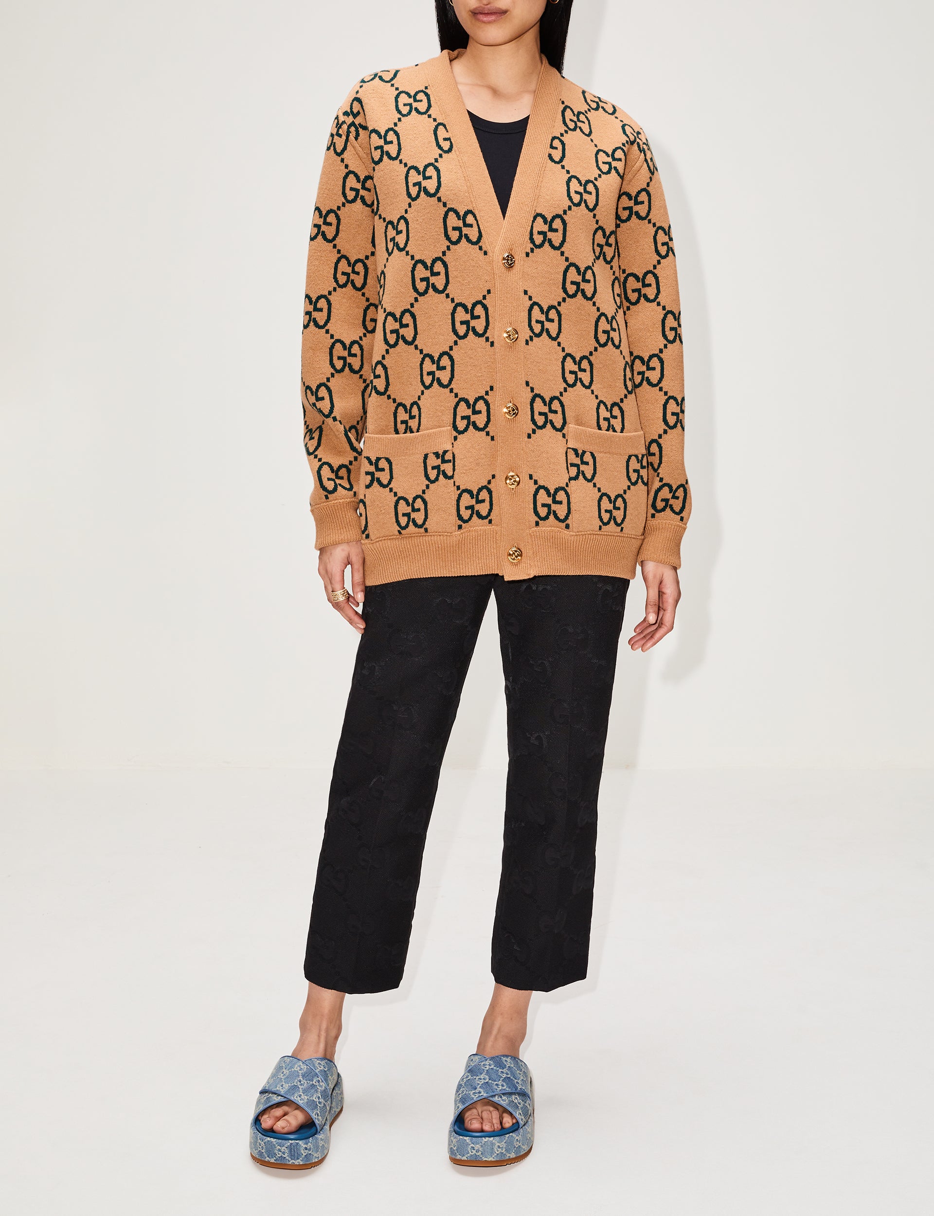 GG Jacquard Cardigan - Reversible Option