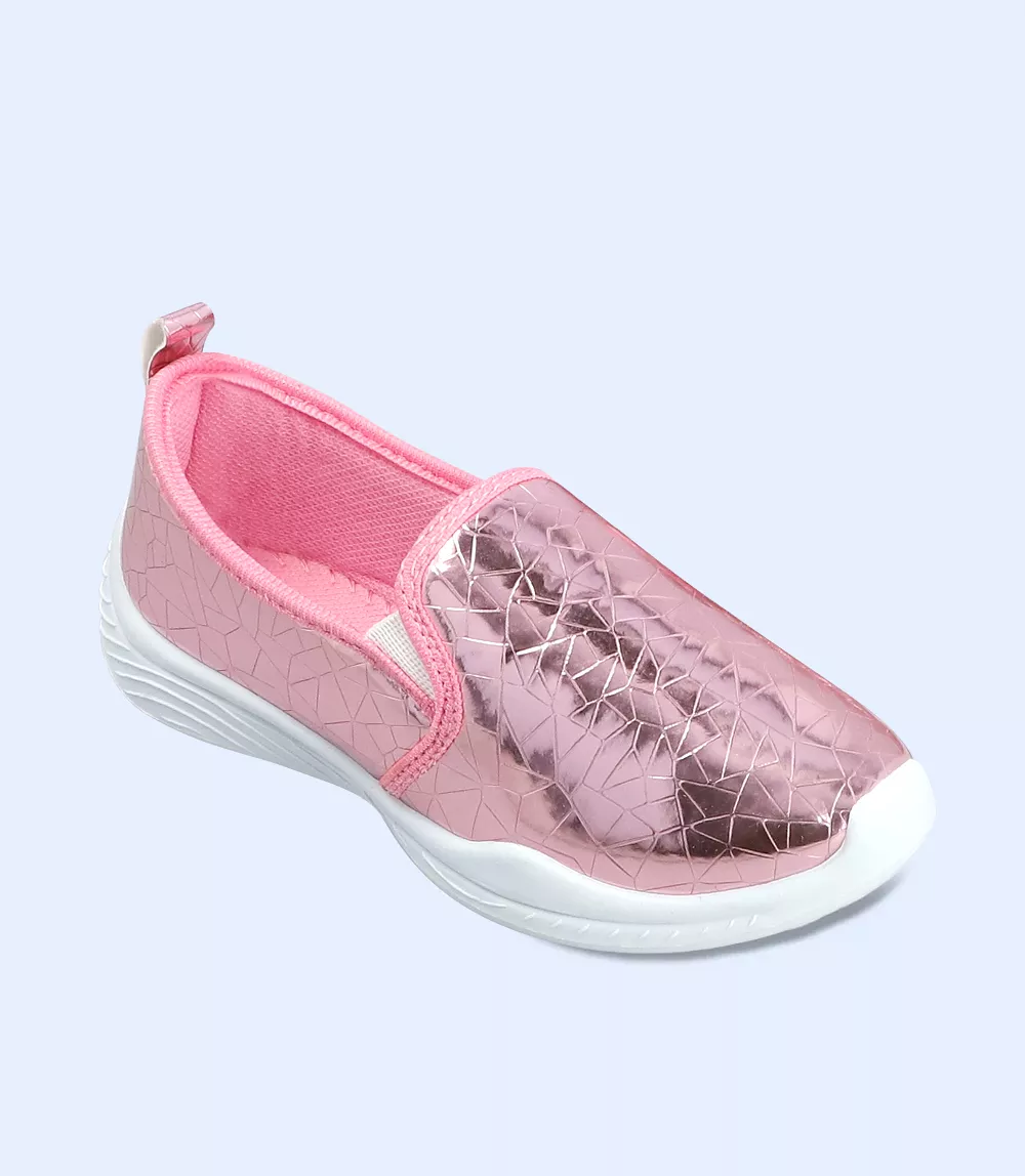 Girls Pink Casual Sneakers (KG0065)