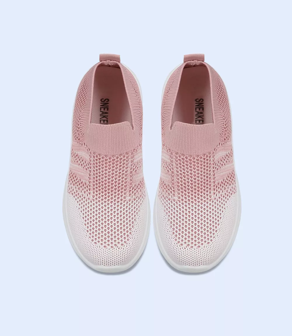 Girls Pink Casual Sneakers