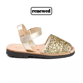 Glitter Leather Kids Menorcan Sandal - Iker 1002R Glitter | Renewed Collection