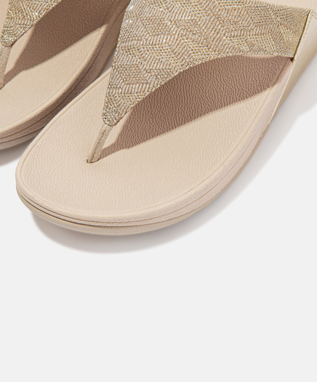 Gold Toe Post Sandals - FitFlop Lulu Glitz