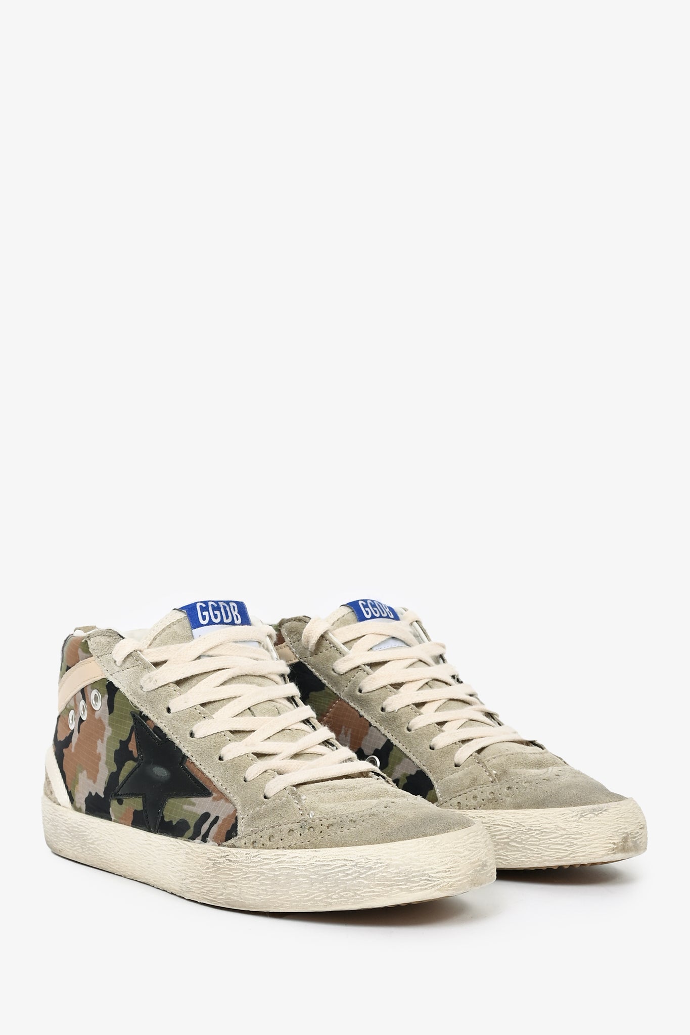 Golden Goose Camo Mid Top Sneakers 38