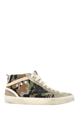 Golden Goose Camo Mid Top Sneakers 38