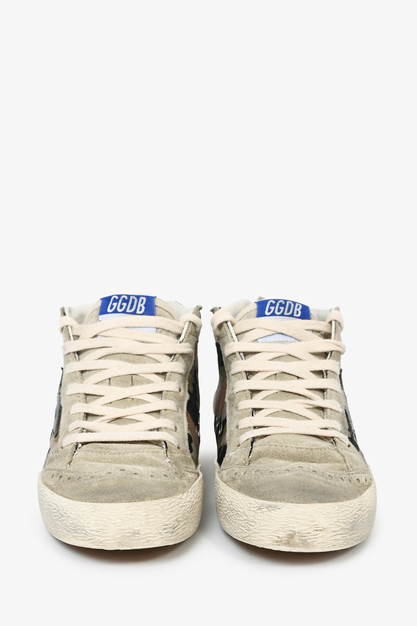 Golden Goose Camo Mid Top Sneakers 38