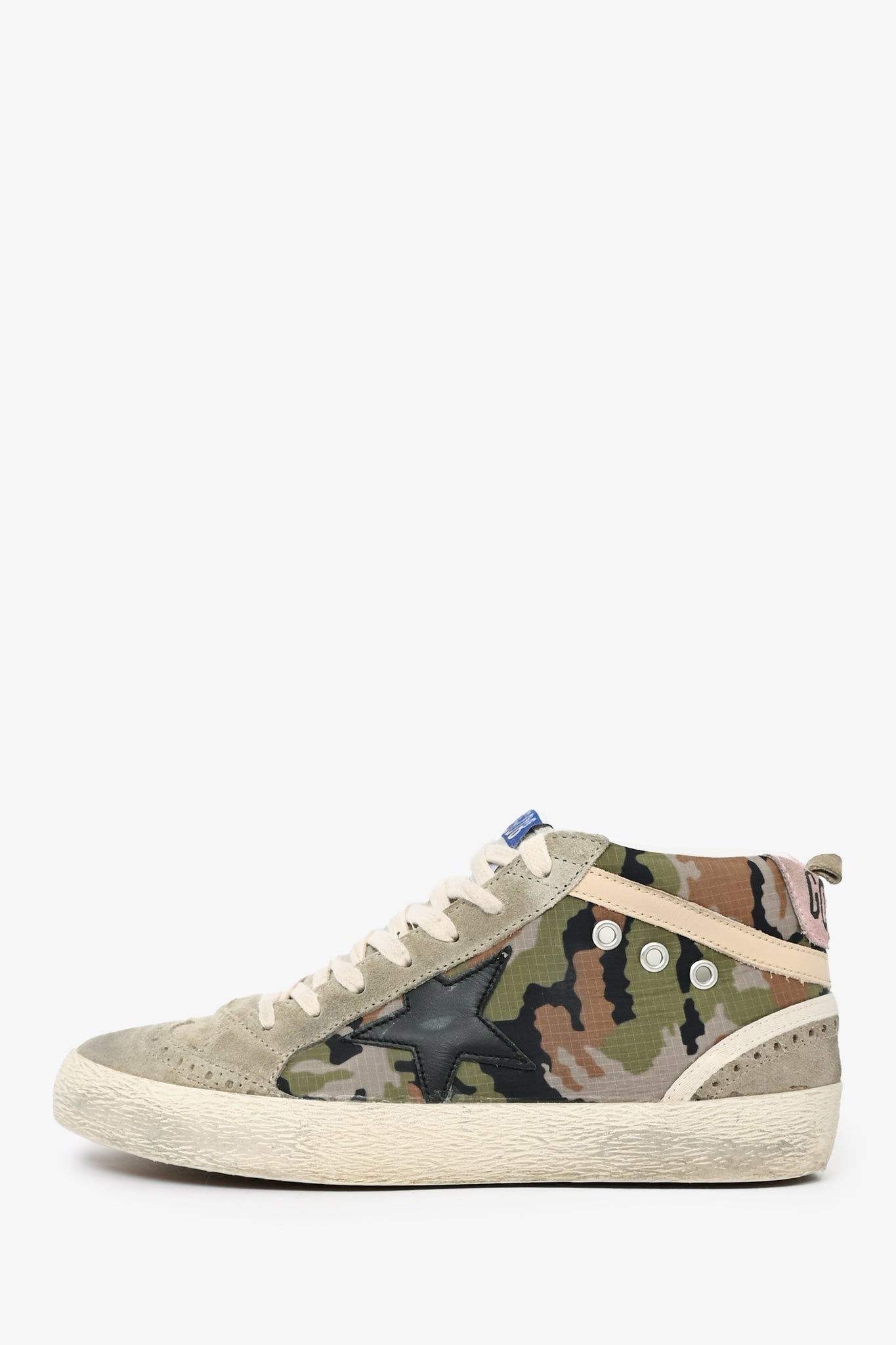 Golden Goose Camo Mid Top Sneakers 38