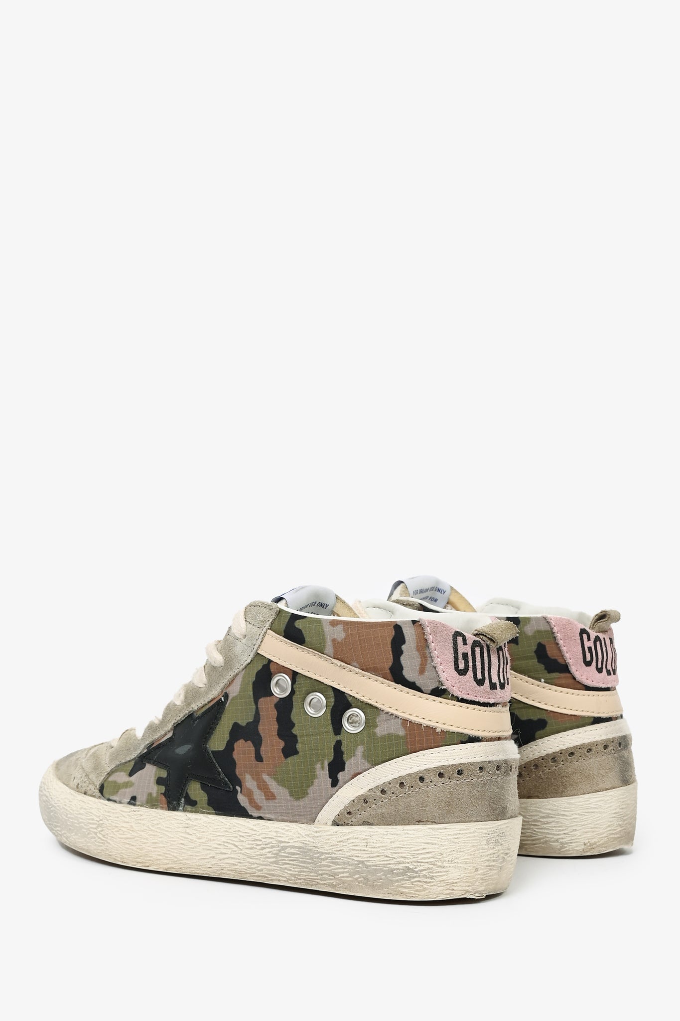 Golden Goose Camo Mid Top Sneakers 38