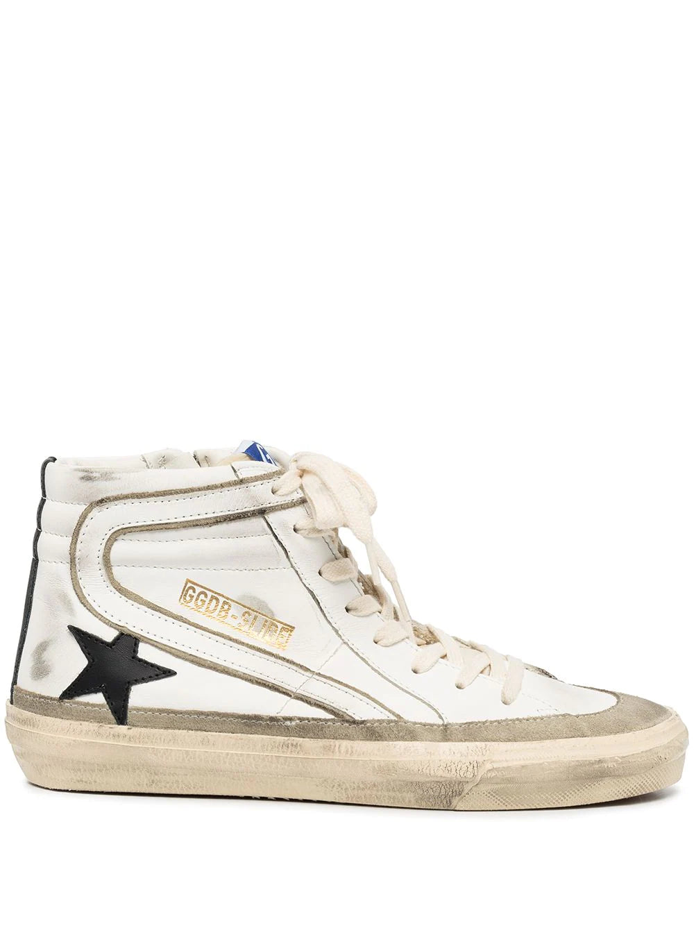 golden goose high-top slide sneakers