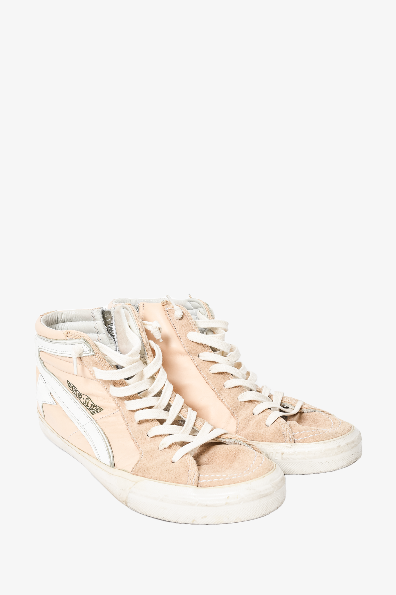 golden goose pink leather sneakers 41