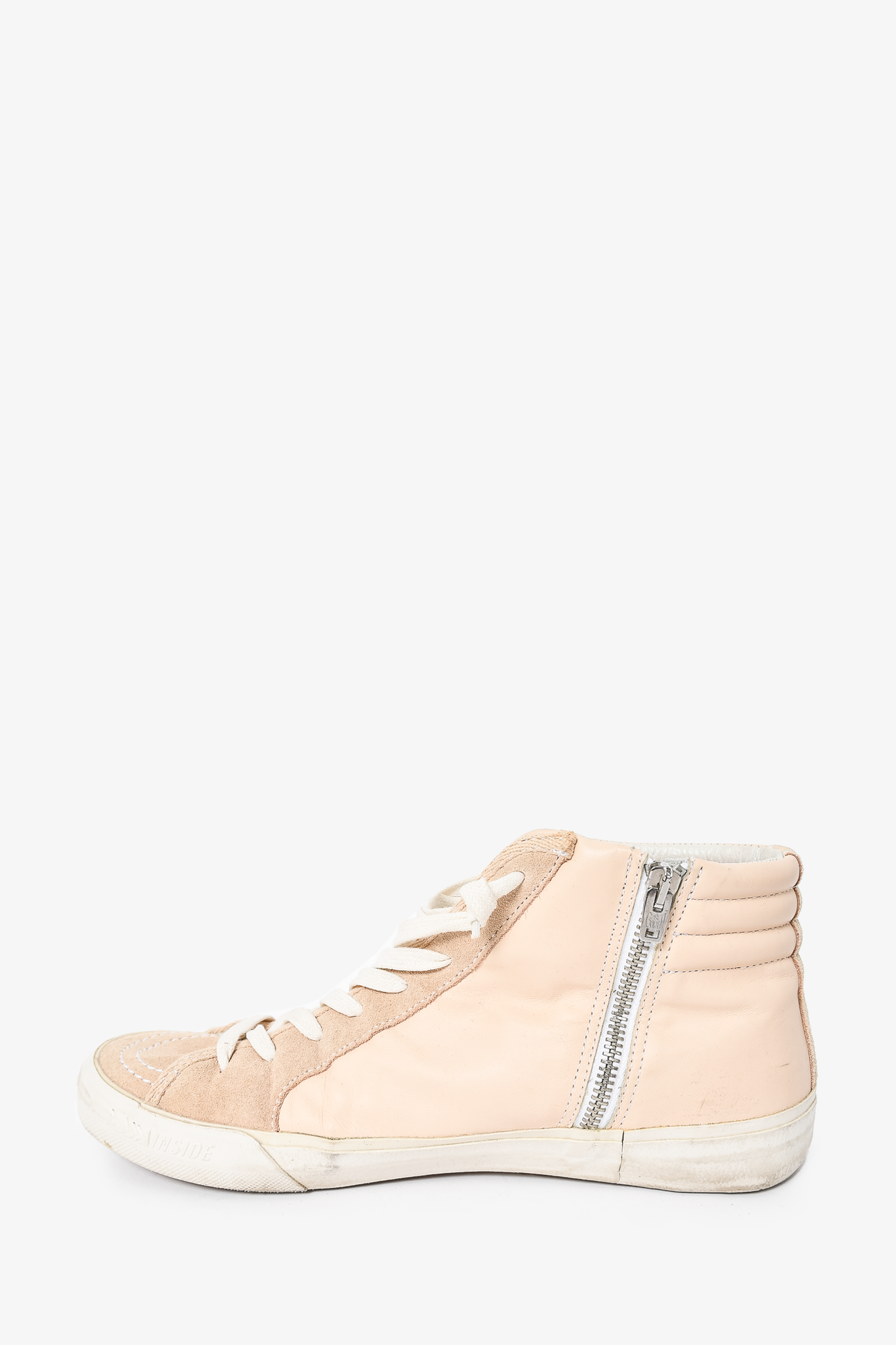 golden goose pink leather sneakers 41