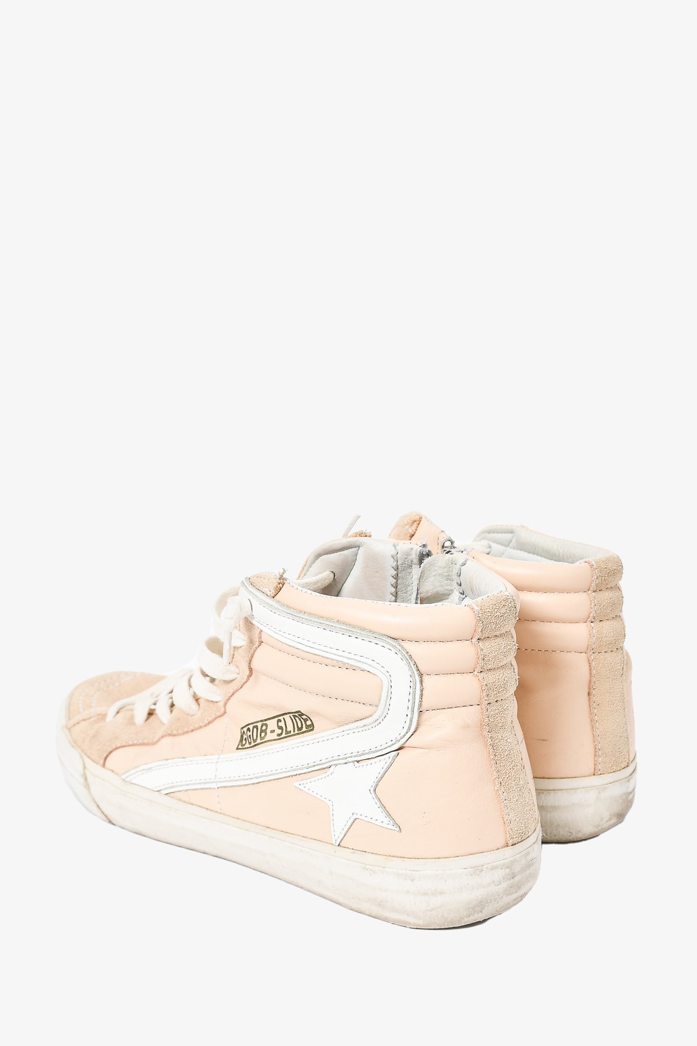 golden goose pink leather sneakers 41