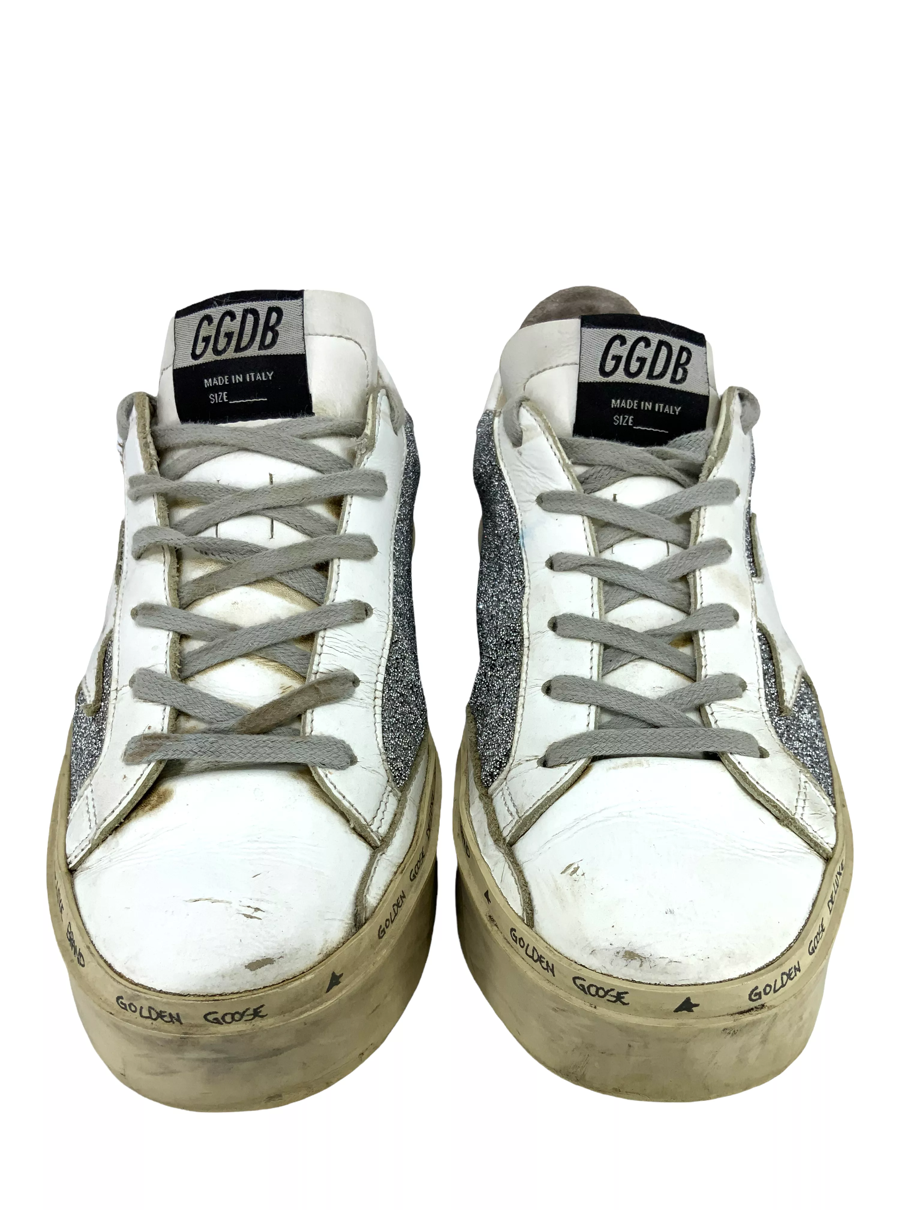 Golden Goose Superstar Glitter Low-Top Sneakers Size 7