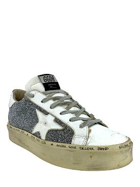 Golden Goose Superstar Glitter Sneakers Size 7.